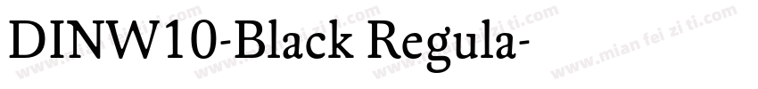 DINW10-Black Regula字体转换